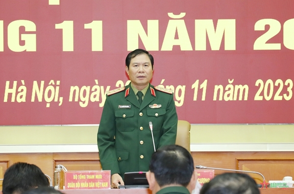 Thượng tướng Nguyễn Tân Cương Rà soát chỉ tiêu, triển khai dứt điểm các nhiệm vụ đã đề ra